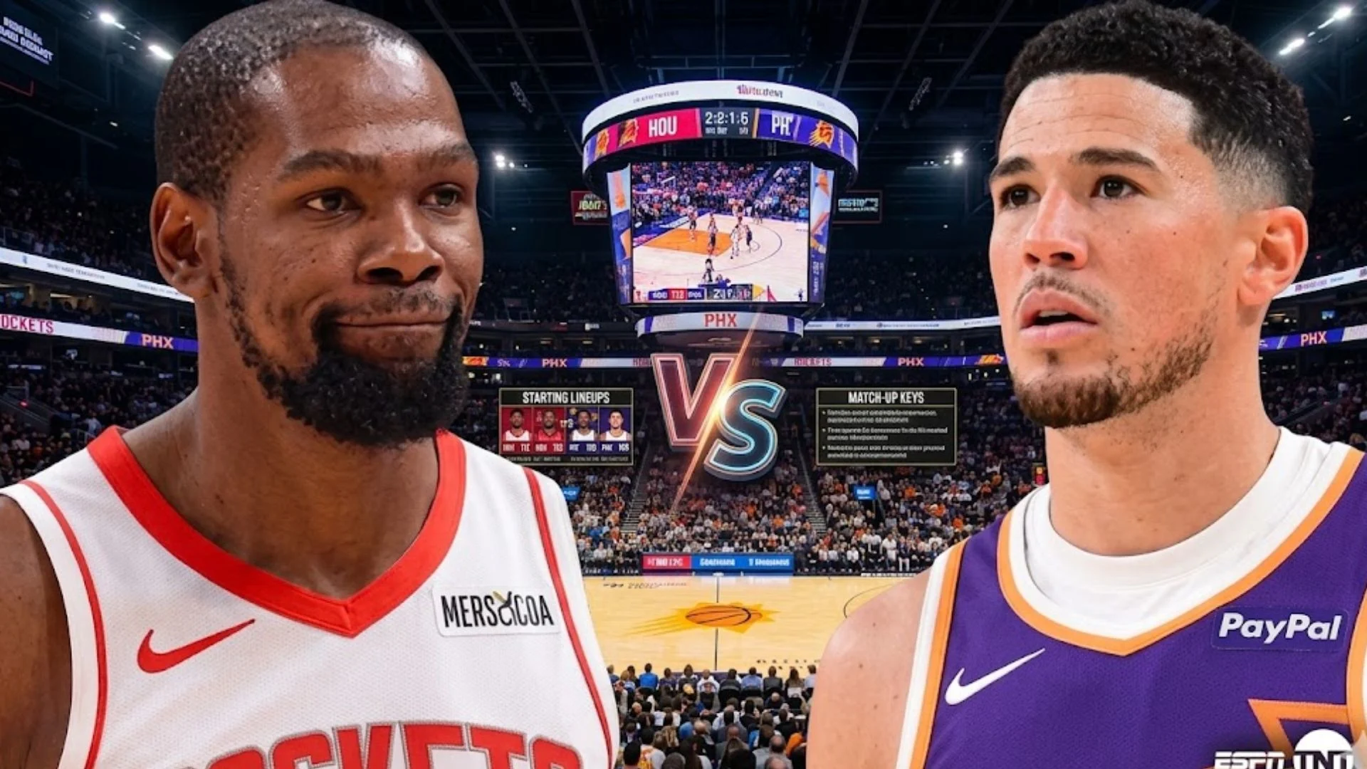 Rockets vs Suns Match Player Stats